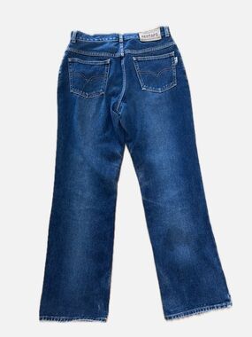 Vintage Red Taps Straight-Leg Jeans